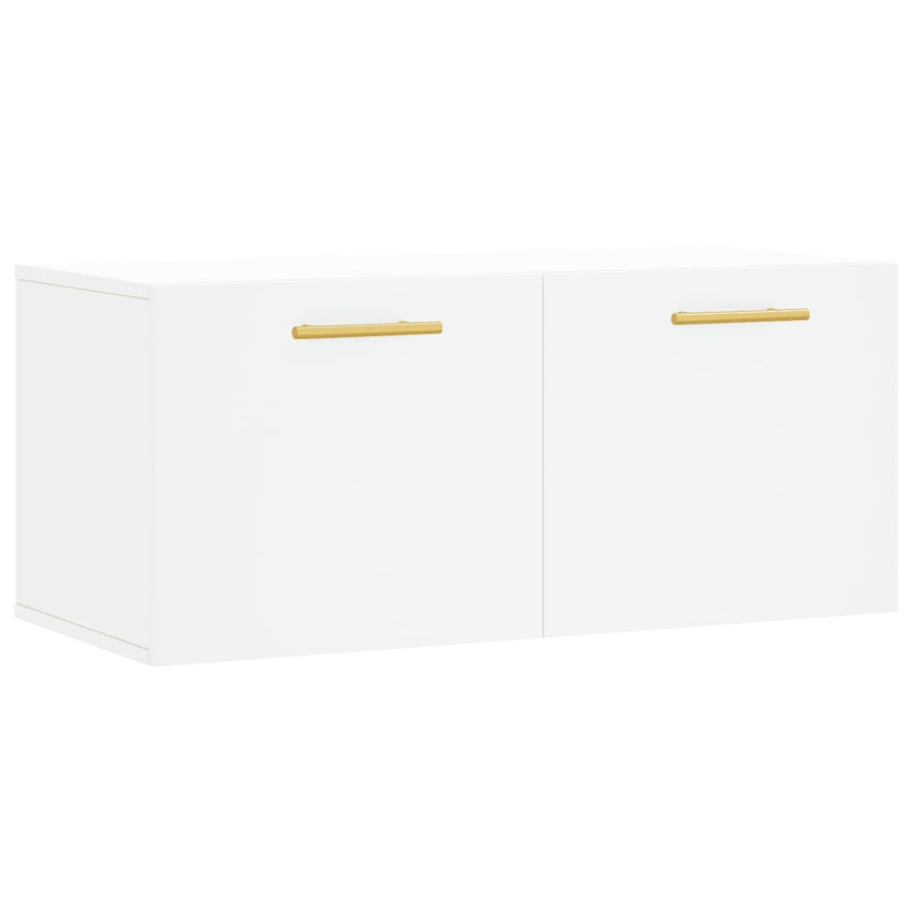 Wall Cabinet White 80x36.5x35 cm Engineered Wood